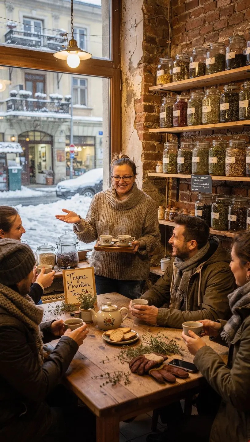 Vad gyógynövények szereplése a napfényes hegyek között.