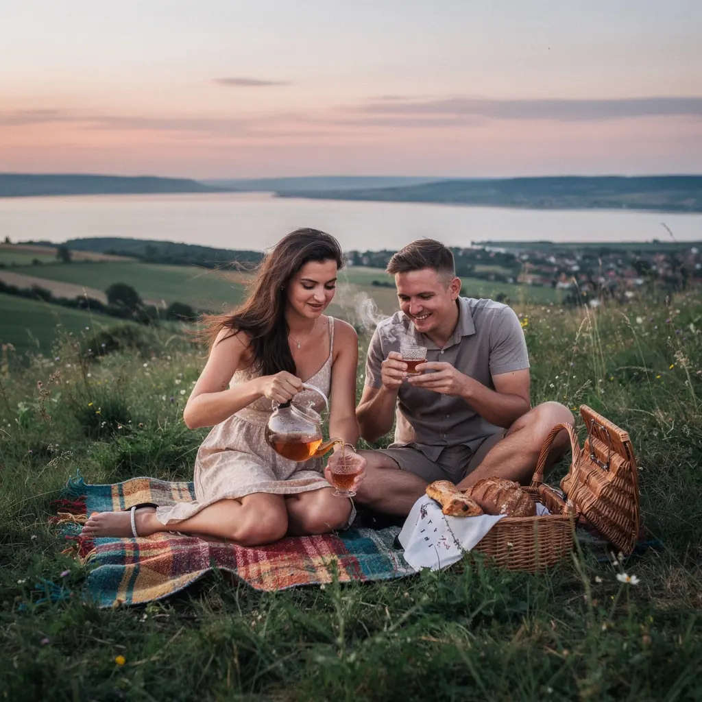 Tálcán elhelyezett gyógynövények, melyekből ízletes teát készíthetünk.