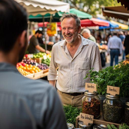Kakukkfű levél egy fából készült deszkán, háttérben fűszeres üveg.